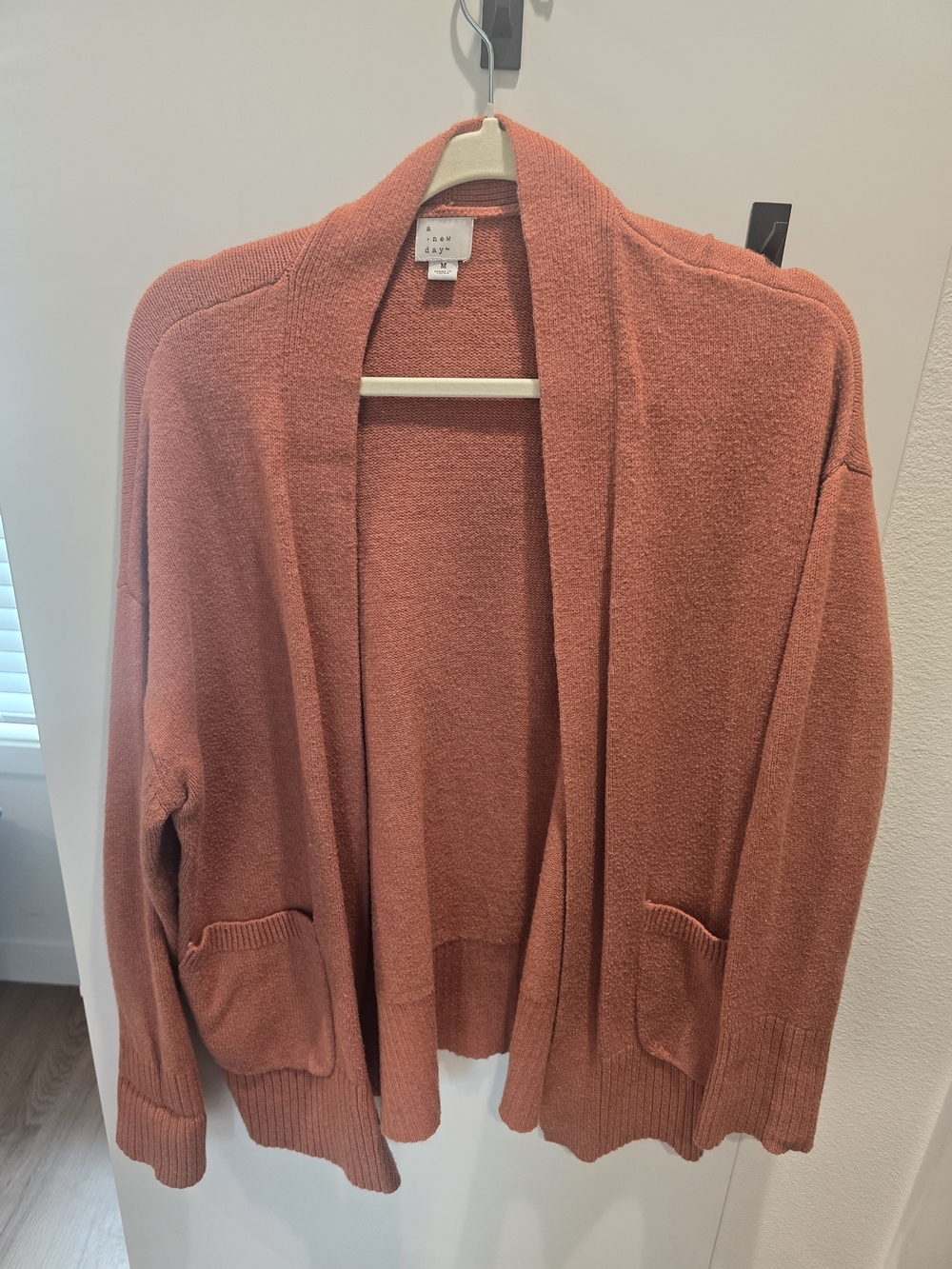 a new day Open-Front Cardigan Sweater - Rust Orange